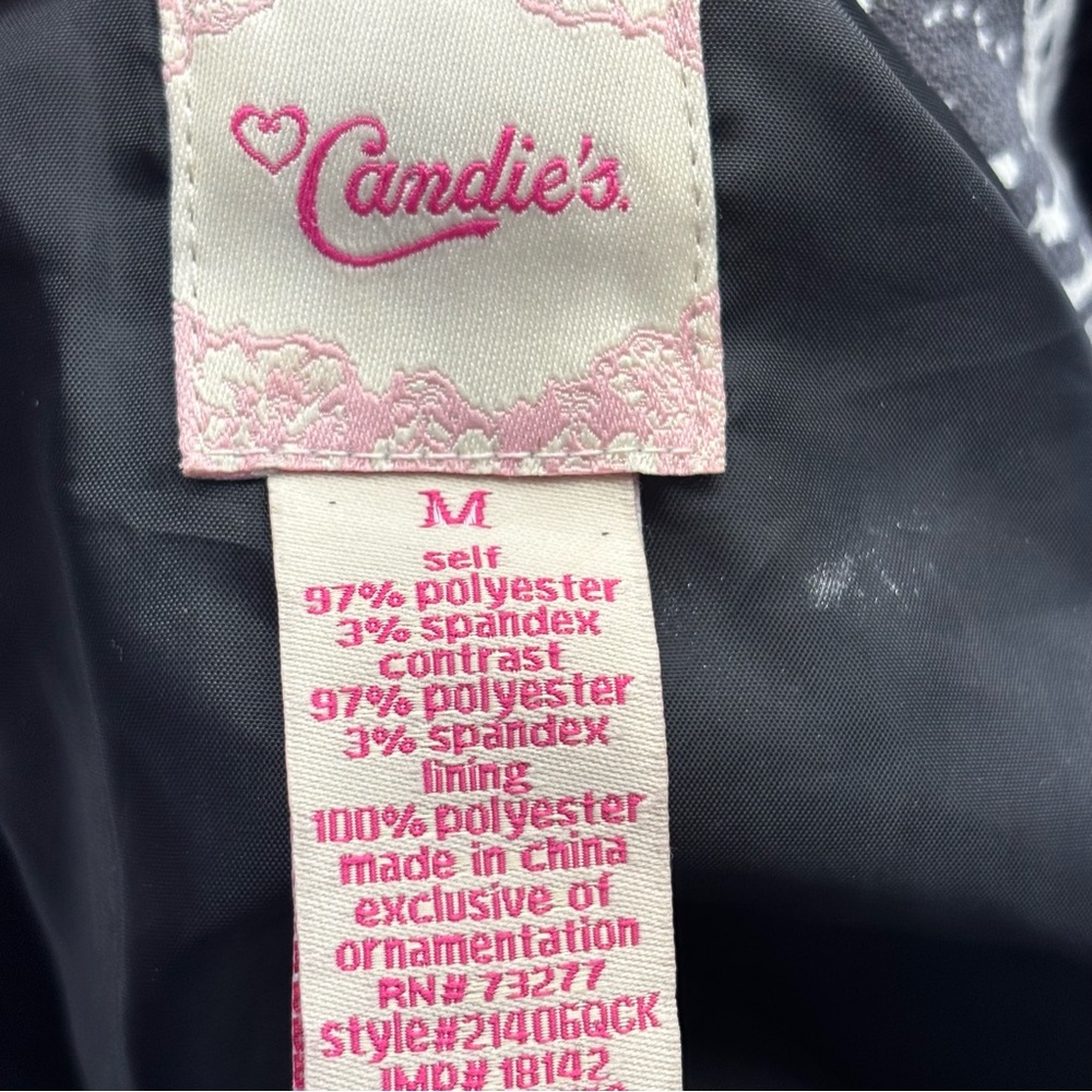 Y2K Candie's Black Grey & White Snake-Print Trench Coat with Belt Size Medium - Picture 9 of 12